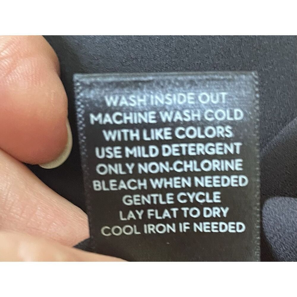 Simply Vera Vera Wang Colorblock Sleeveless Top Tunic 1X Burgundy Black Cream Bl - Picture 6 of 7